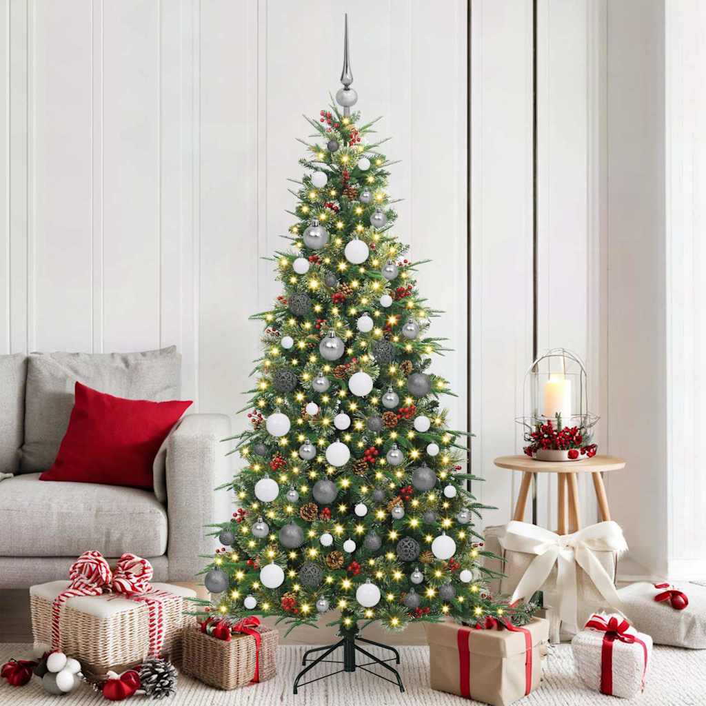 Kunstmatige Inklapbare Kerstboom Groen 180 cm PE en PVC is nu te koop bij PeponiXL, paradijselijk wonen!