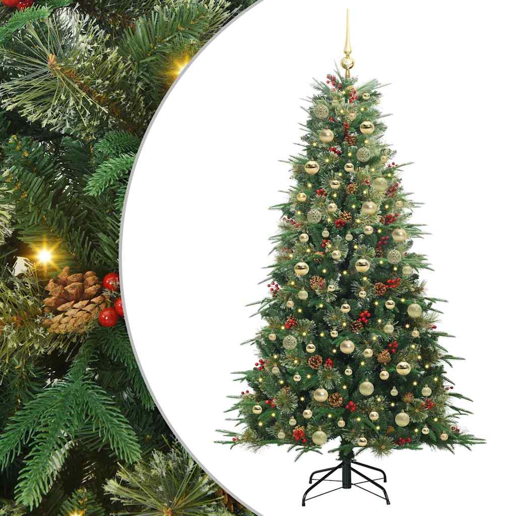 Kunstmatige Inklapbare Kerstboom Groen 180 cm PE en PVC is nu te koop bij PeponiXL, paradijselijk wonen!