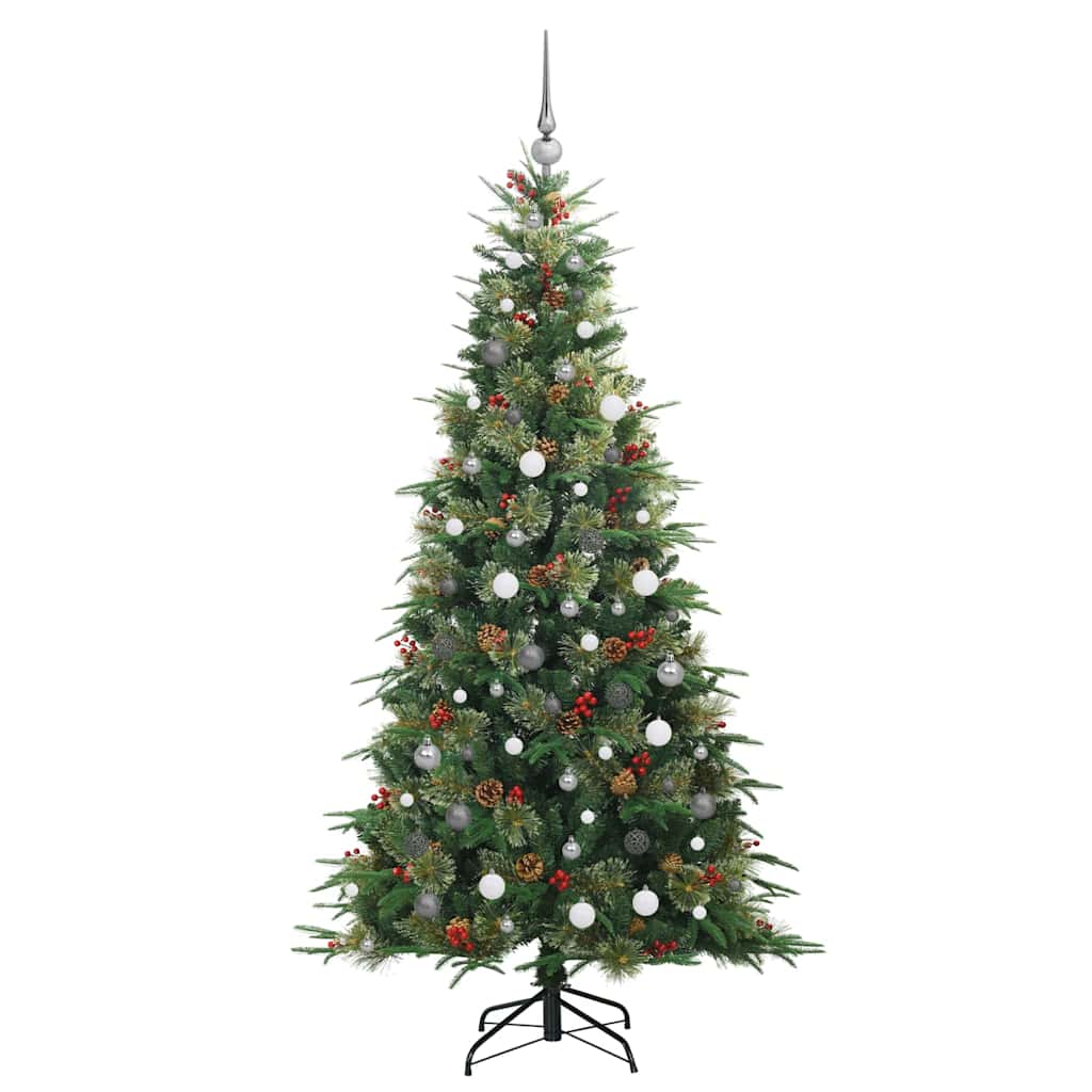 Kunstmatige Inklapbare Kerstboom Groen 210 cm PE en PVC is nu te koop bij PeponiXL, paradijselijk wonen!