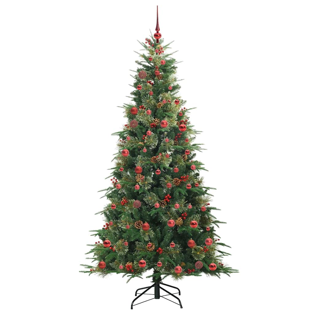 Kunstmatige Inklapbare Kerstboom Groen 210 cm PE en PVC is nu te koop bij PeponiXL, paradijselijk wonen!