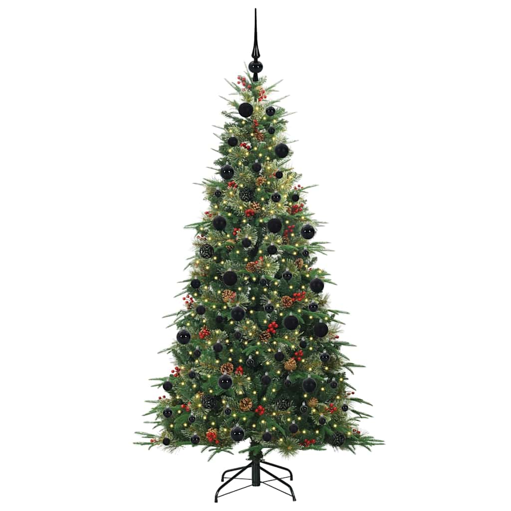 Kunstmatige Inklapbare Kerstboom Groen 210 cm PE en PVC is nu te koop bij PeponiXL, paradijselijk wonen!