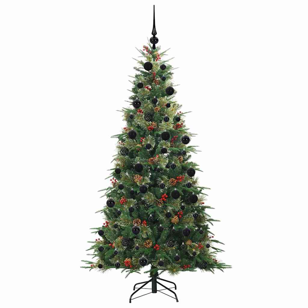 Kunstmatige Inklapbare Kerstboom Groen 210 cm PE en PVC is nu te koop bij PeponiXL, paradijselijk wonen!
