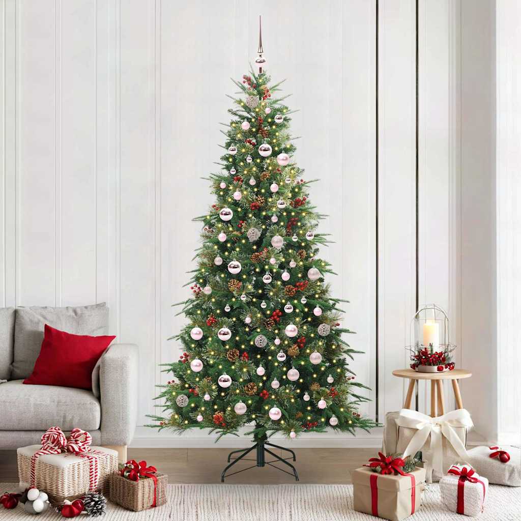 Kunstmatige Inklapbare Kerstboom Groen 210 cm PE en PVC is nu te koop bij PeponiXL, paradijselijk wonen!