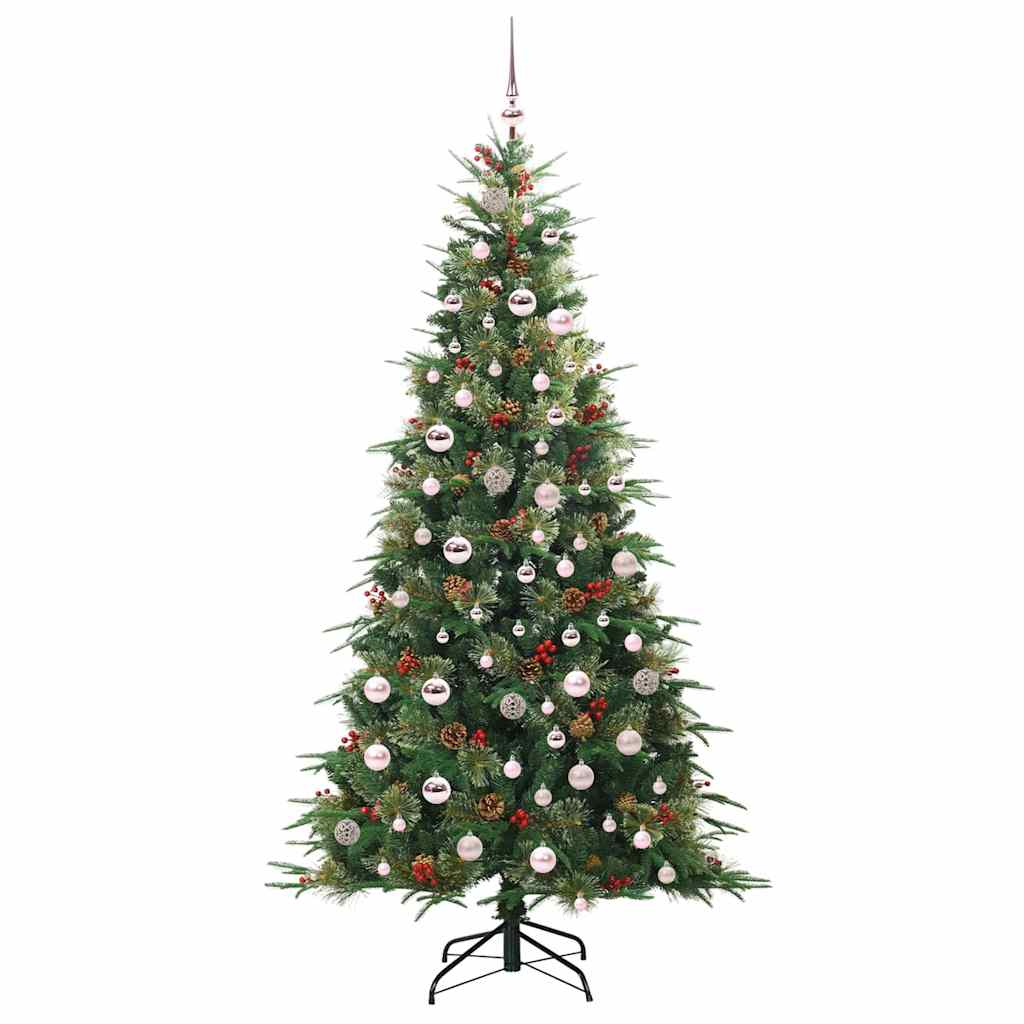 Kunstmatige Inklapbare Kerstboom Groen 210 cm PE en PVC is nu te koop bij PeponiXL, paradijselijk wonen!