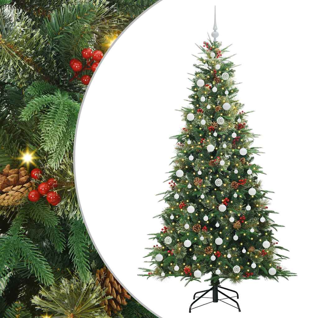 Kunstmatige Inklapbare Kerstboom Groen 210 cm PE en PVC is nu te koop bij PeponiXL, paradijselijk wonen!