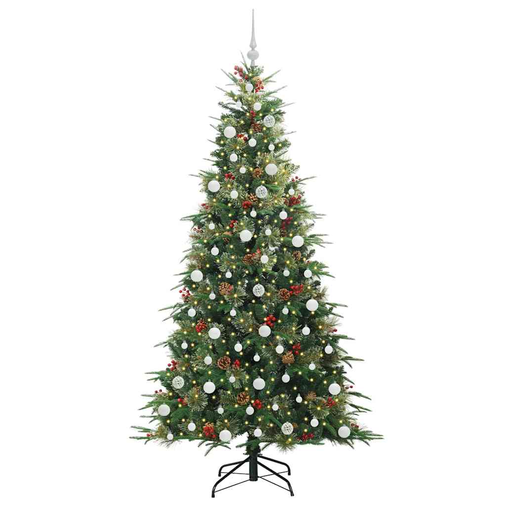 Kunstmatige Inklapbare Kerstboom Groen 210 cm PE en PVC is nu te koop bij PeponiXL, paradijselijk wonen!