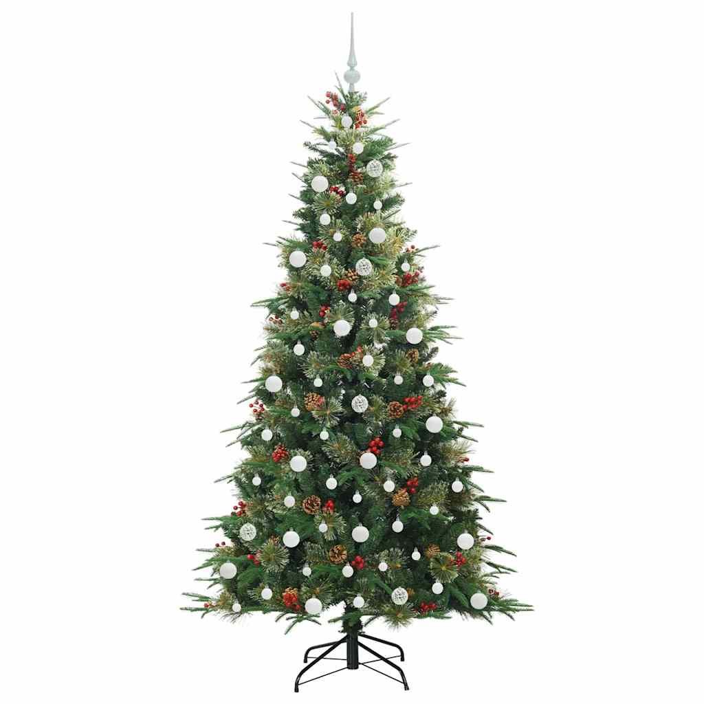 Kunstmatige Inklapbare Kerstboom Groen 210 cm PE en PVC is nu te koop bij PeponiXL, paradijselijk wonen!