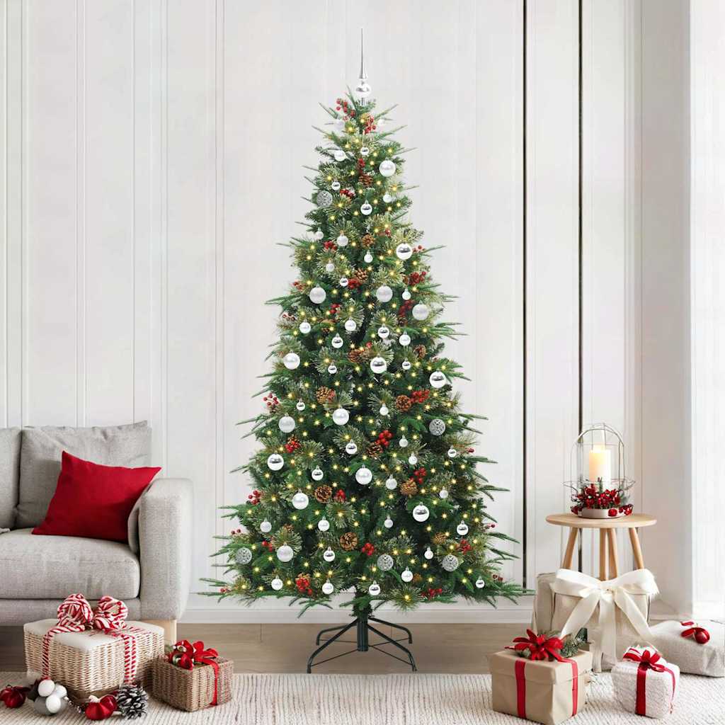 Kunstmatige Inklapbare Kerstboom Groen 210 cm PE en PVC is nu te koop bij PeponiXL, paradijselijk wonen!