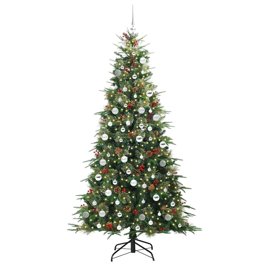 Kunstmatige Inklapbare Kerstboom Groen 210 cm PE en PVC is nu te koop bij PeponiXL, paradijselijk wonen!