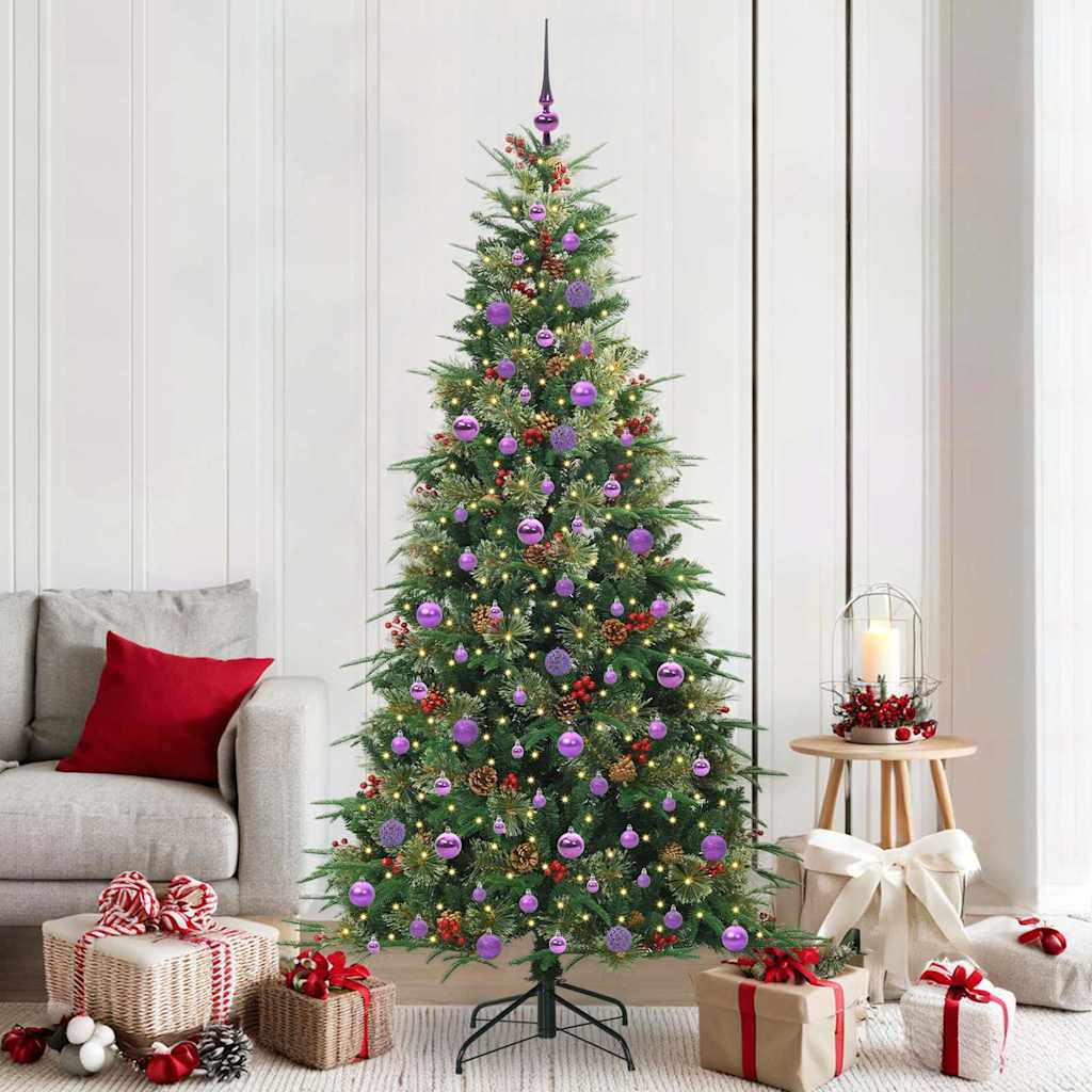 Kunstmatige Inklapbare Kerstboom Groen 210 cm PE en PVC is nu te koop bij PeponiXL, paradijselijk wonen!