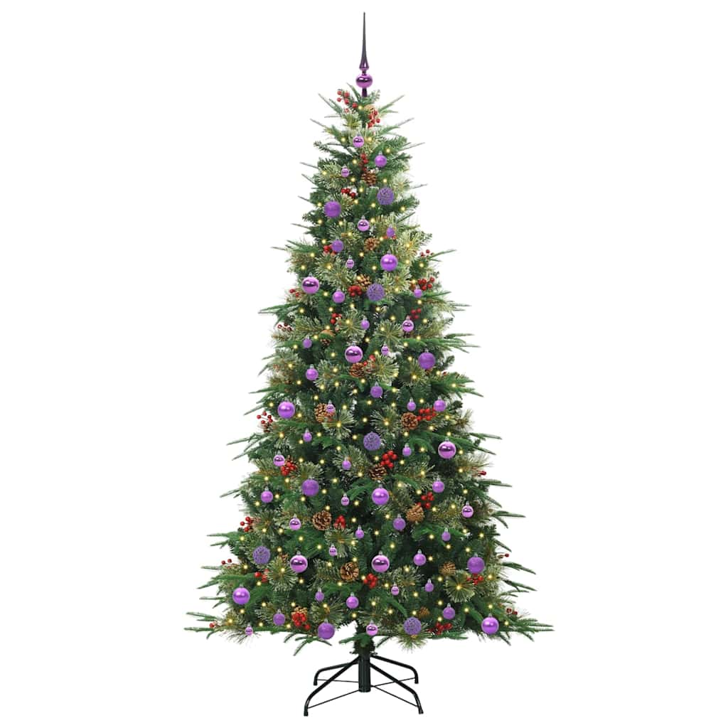 Kunstmatige Inklapbare Kerstboom Groen 210 cm PE en PVC is nu te koop bij PeponiXL, paradijselijk wonen!