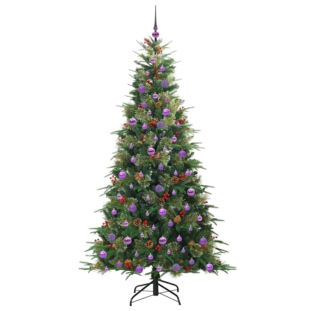Kunstmatige Inklapbare Kerstboom Groen 210 cm PE en PVC is nu te koop bij PeponiXL, paradijselijk wonen!
