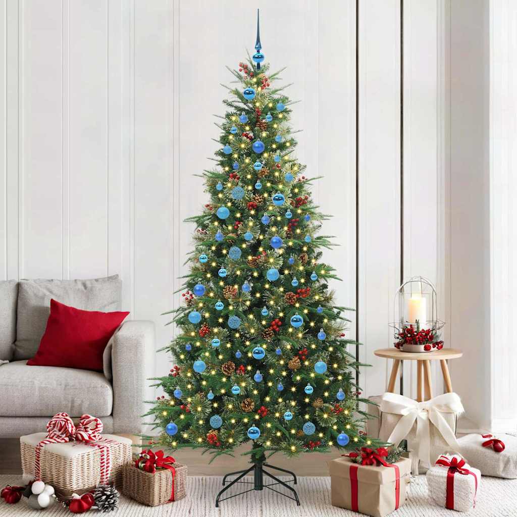 Kunstmatige Inklapbare Kerstboom Groen 210 cm PE en PVC is nu te koop bij PeponiXL, paradijselijk wonen!