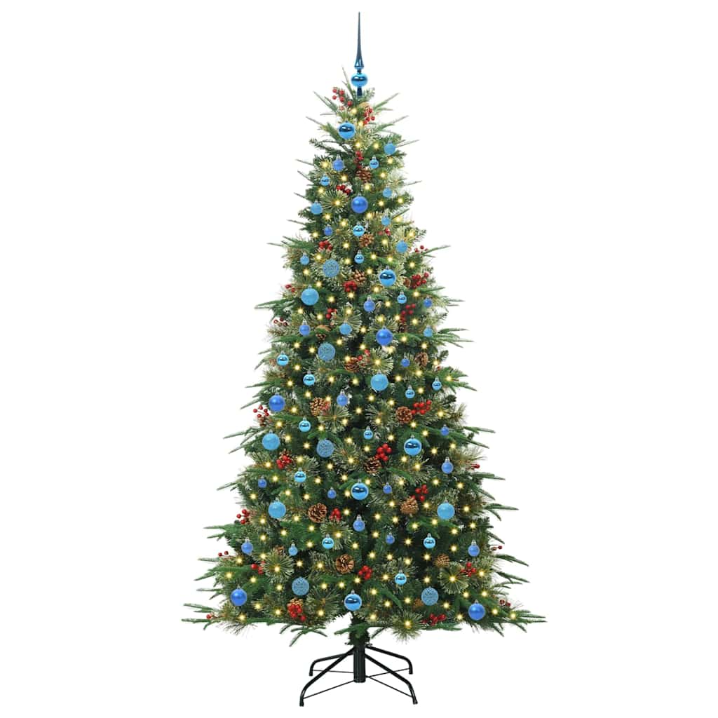 Kunstmatige Inklapbare Kerstboom Groen 210 cm PE en PVC is nu te koop bij PeponiXL, paradijselijk wonen!