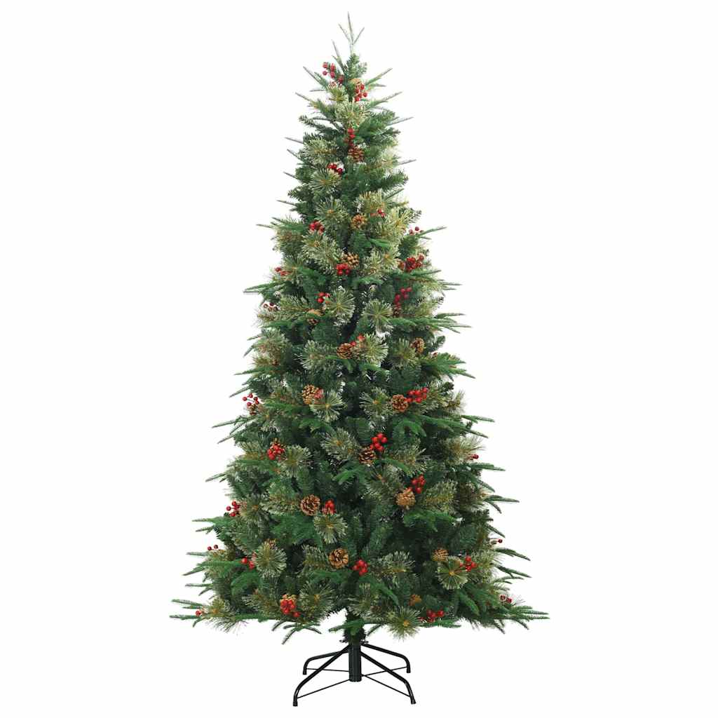 Kunstmatige Inklapbare Kerstboom Groen 210 cm PE en PVC is nu te koop bij PeponiXL, paradijselijk wonen!