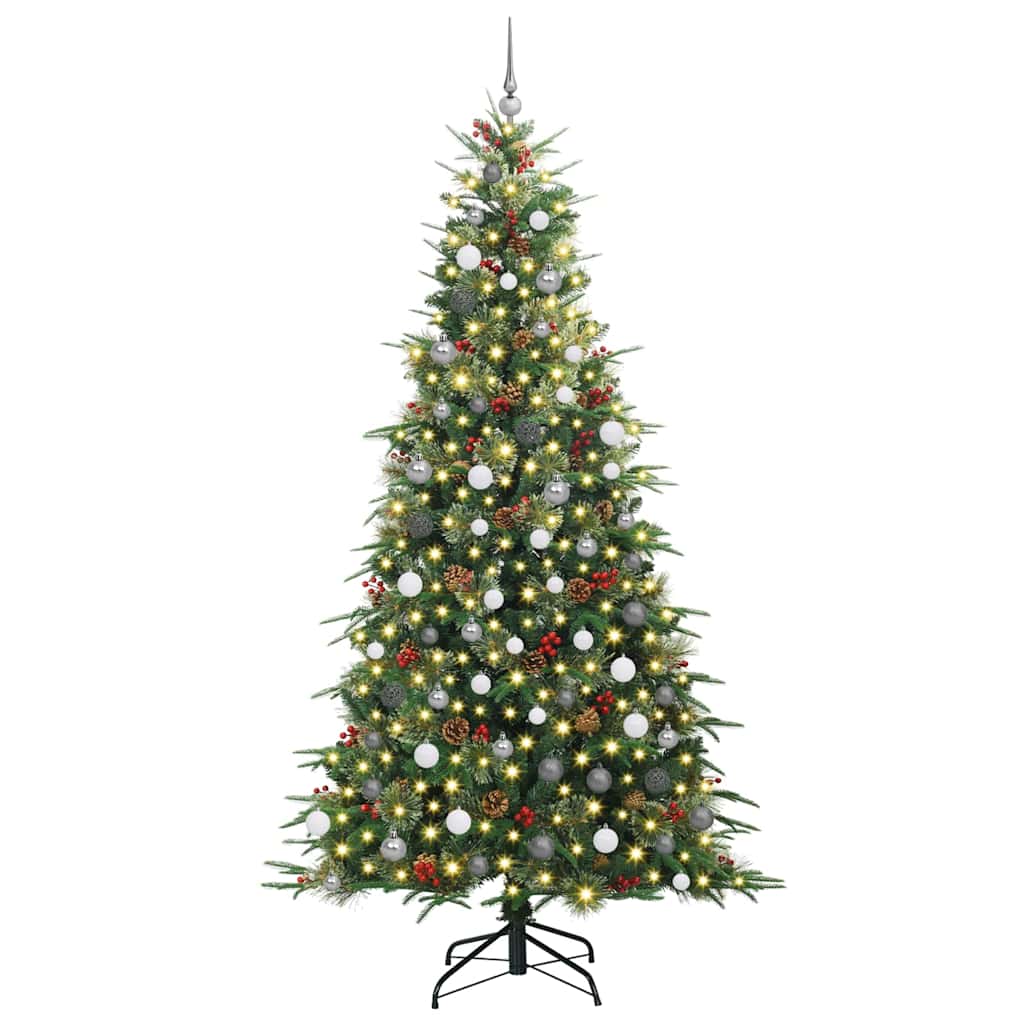 Kunstmatige Inklapbare Kerstboom Groen 240 cm PE en PVC is nu te koop bij PeponiXL, paradijselijk wonen!