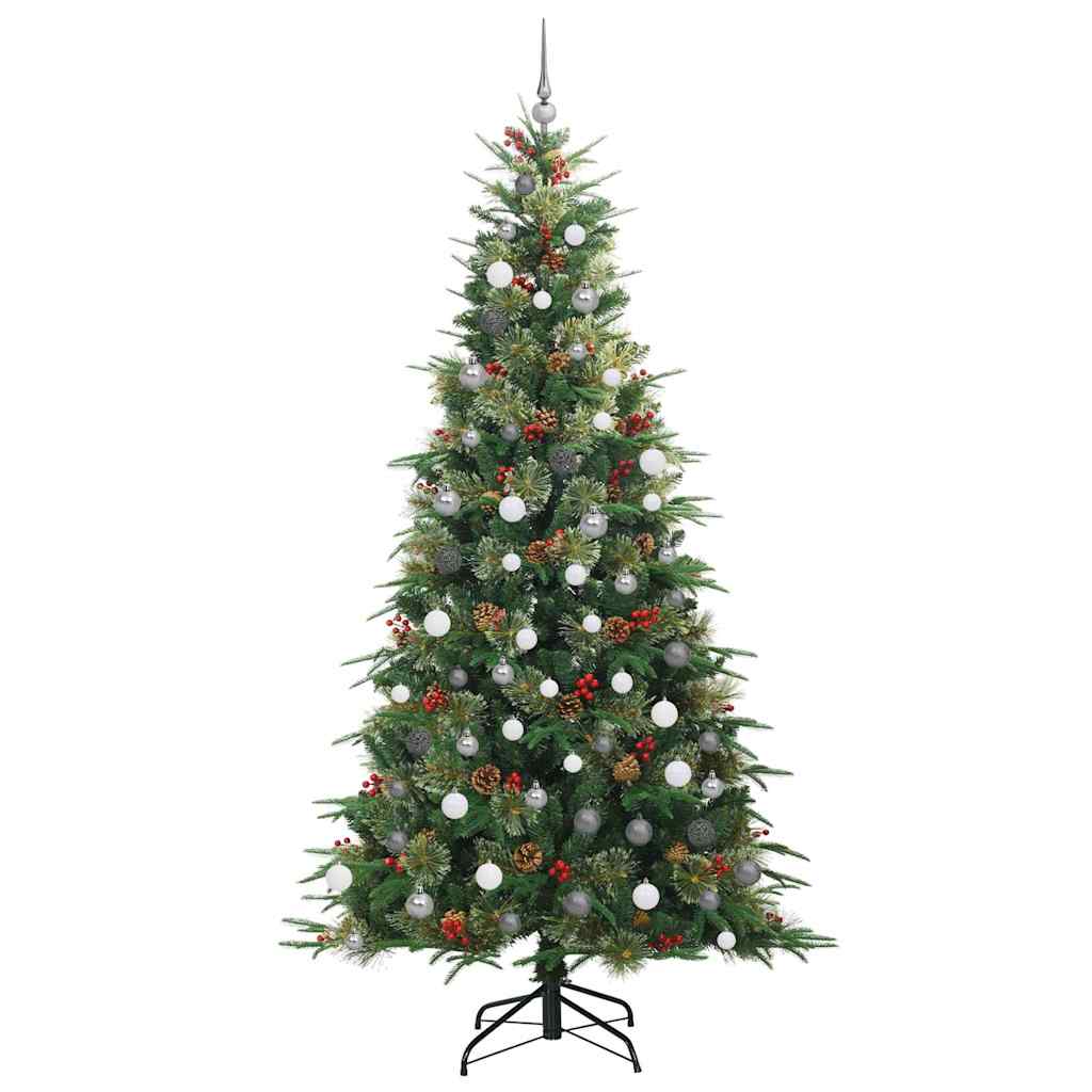 Kunstmatige Inklapbare Kerstboom Groen 240 cm PE en PVC is nu te koop bij PeponiXL, paradijselijk wonen!