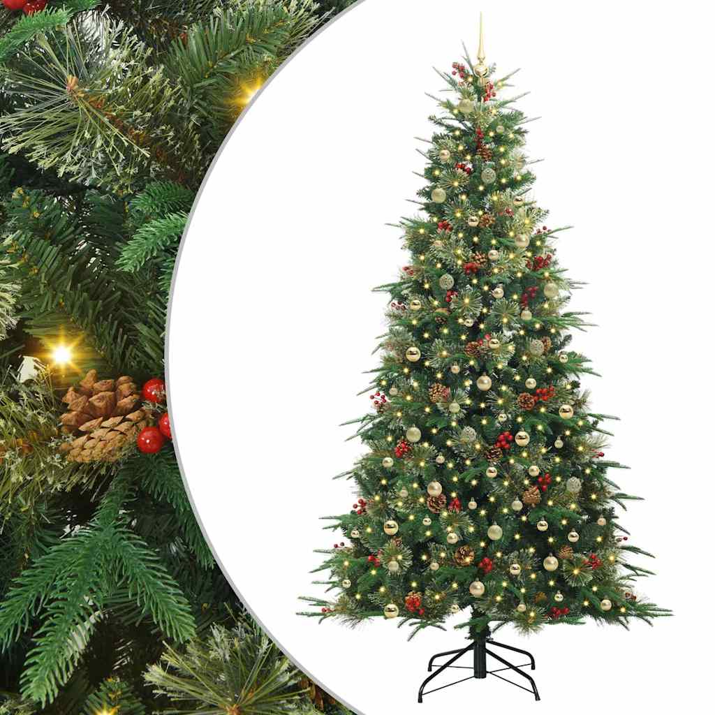 Kunstmatige Inklapbare Kerstboom Groen 240 cm PE en PVC is nu te koop bij PeponiXL, paradijselijk wonen!