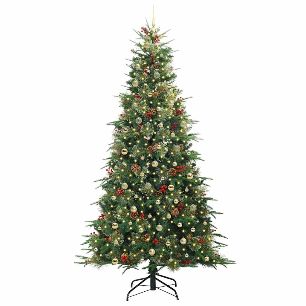Kunstmatige Inklapbare Kerstboom Groen 240 cm PE en PVC is nu te koop bij PeponiXL, paradijselijk wonen!
