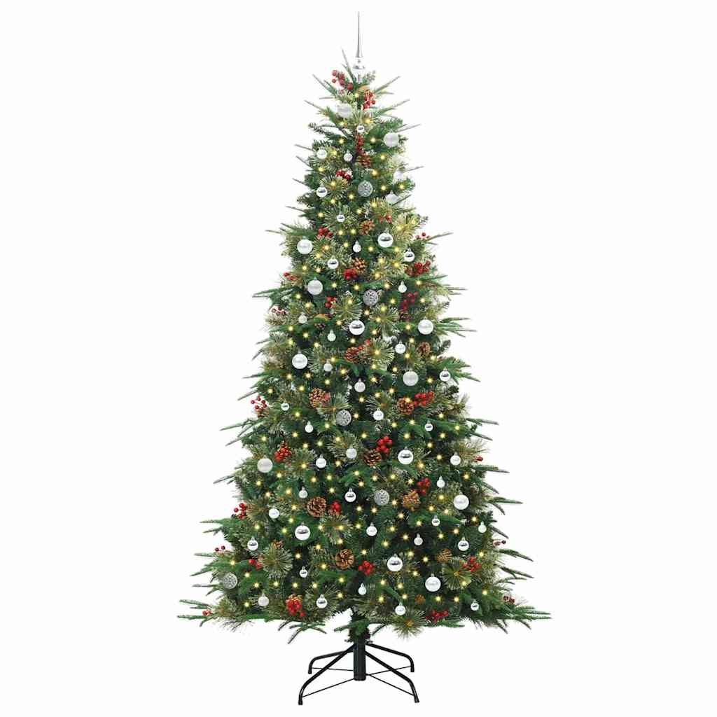Kunstmatige Inklapbare Kerstboom Groen 240 cm PE en PVC is nu te koop bij PeponiXL, paradijselijk wonen!