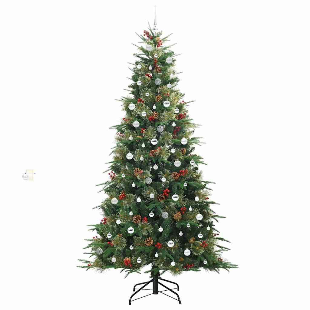 Kunstmatige Inklapbare Kerstboom Groen 240 cm PE en PVC is nu te koop bij PeponiXL, paradijselijk wonen!