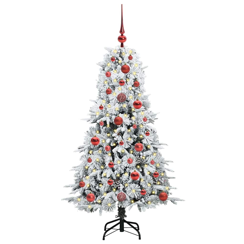 Kunstmatige Inklapbare Kerstboom Wit 120 cm PE en PVC is nu te koop bij PeponiXL, paradijselijk wonen!