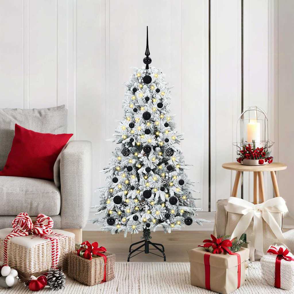 Kunstmatige Inklapbare Kerstboom Wit 120 cm PE en PVC is nu te koop bij PeponiXL, paradijselijk wonen!