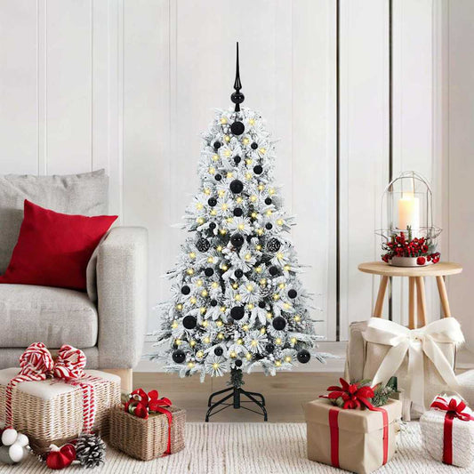 Kunstmatige Inklapbare Kerstboom Wit 120 cm PE en PVC is nu te koop bij PeponiXL, paradijselijk wonen!