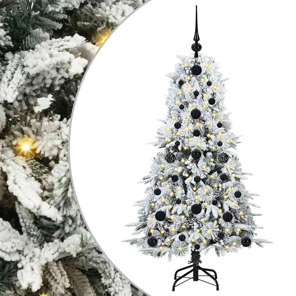Kunstmatige Inklapbare Kerstboom Wit 120 cm PE en PVC is nu te koop bij PeponiXL, paradijselijk wonen!