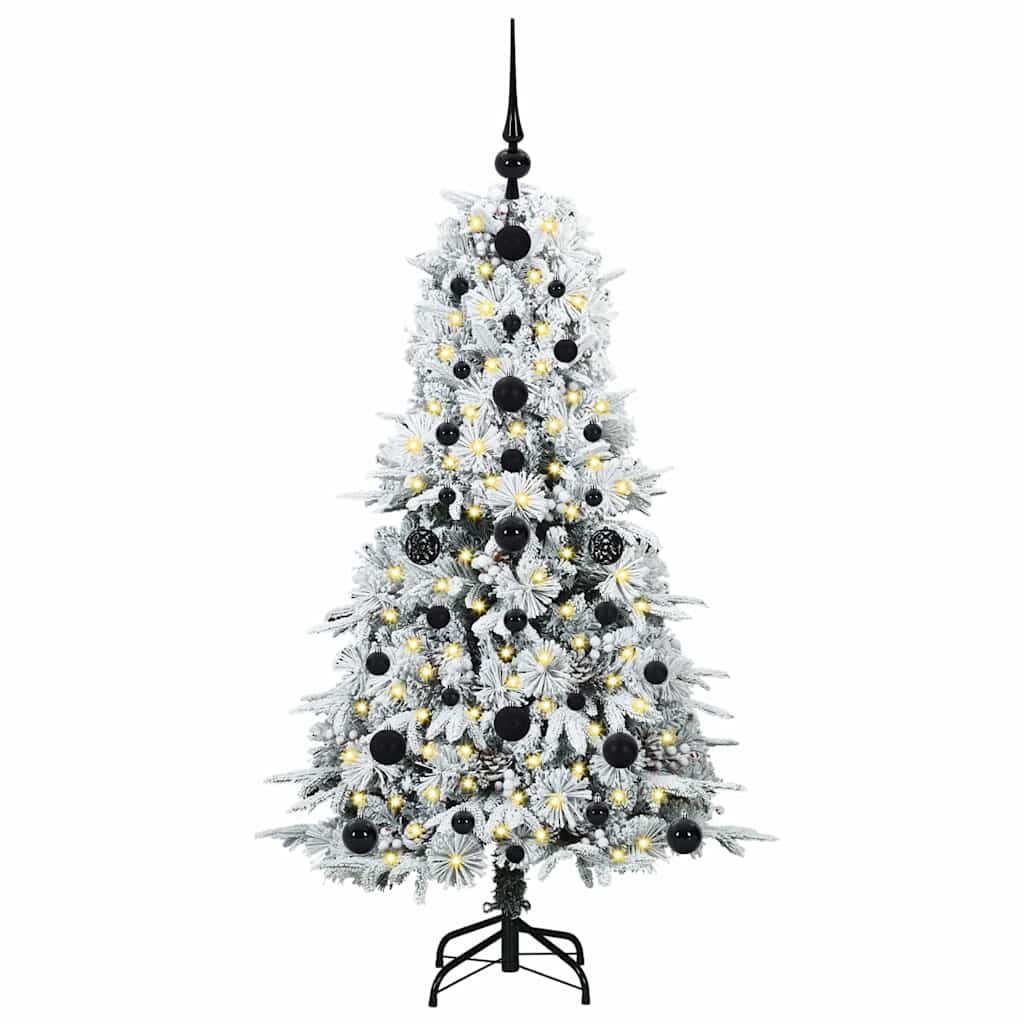 Kunstmatige Inklapbare Kerstboom Wit 120 cm PE en PVC is nu te koop bij PeponiXL, paradijselijk wonen!
