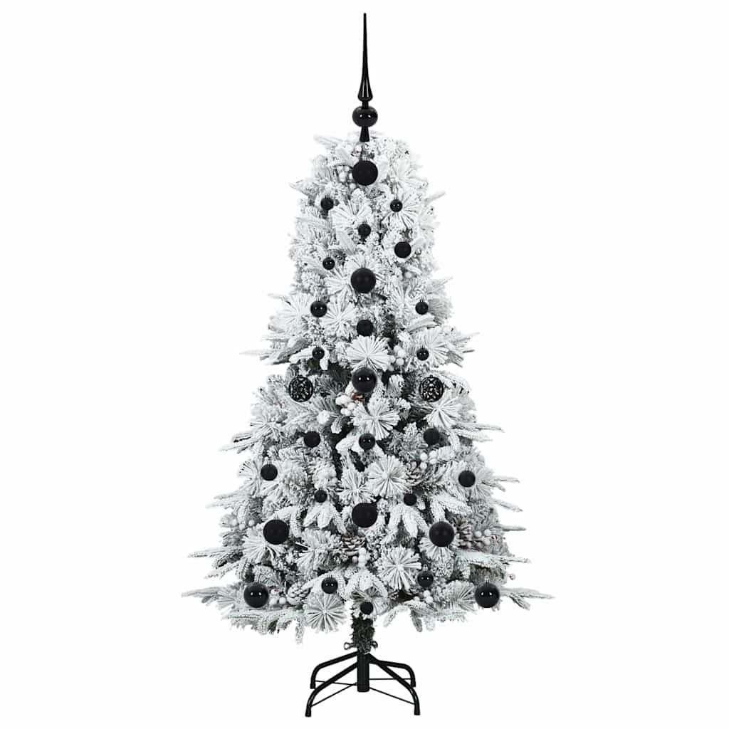 Kunstmatige Inklapbare Kerstboom Wit 120 cm PE en PVC is nu te koop bij PeponiXL, paradijselijk wonen!