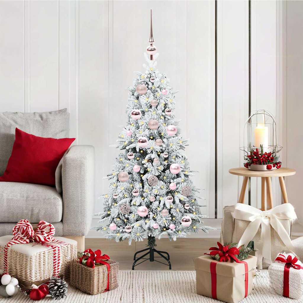 Kunstmatige Inklapbare Kerstboom Wit 120 cm PE en PVC is nu te koop bij PeponiXL, paradijselijk wonen!