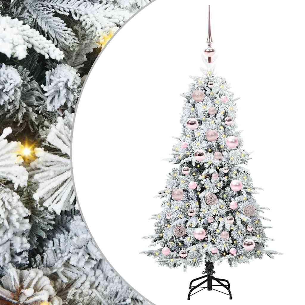 Kunstmatige Inklapbare Kerstboom Wit 120 cm PE en PVC is nu te koop bij PeponiXL, paradijselijk wonen!