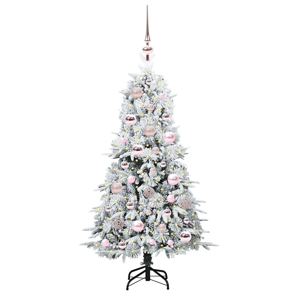 Kunstmatige Inklapbare Kerstboom Wit 120 cm PE en PVC is nu te koop bij PeponiXL, paradijselijk wonen!