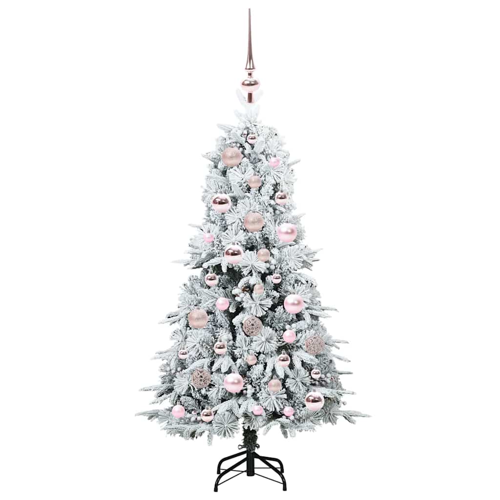 Kunstmatige Inklapbare Kerstboom Wit 120 cm PE en PVC is nu te koop bij PeponiXL, paradijselijk wonen!