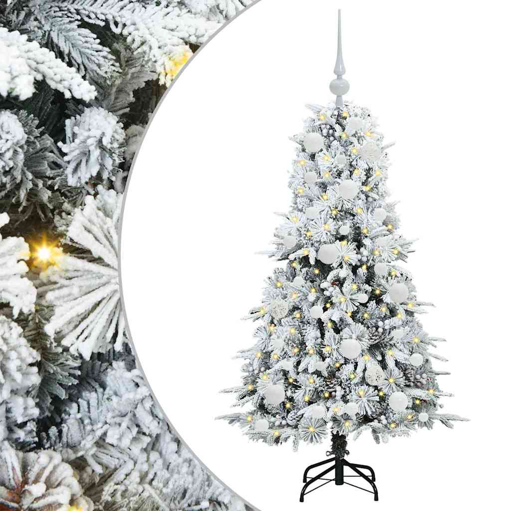 Kunstmatige Inklapbare Kerstboom Wit 120 cm PE en PVC is nu te koop bij PeponiXL, paradijselijk wonen!
