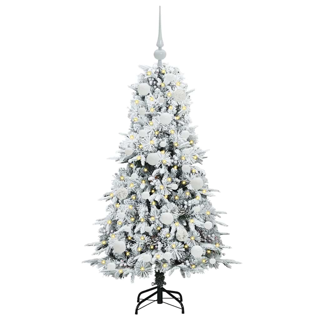 Kunstmatige Inklapbare Kerstboom Wit 120 cm PE en PVC is nu te koop bij PeponiXL, paradijselijk wonen!