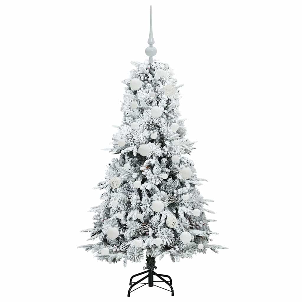 Kunstmatige Inklapbare Kerstboom Wit 120 cm PE en PVC is nu te koop bij PeponiXL, paradijselijk wonen!