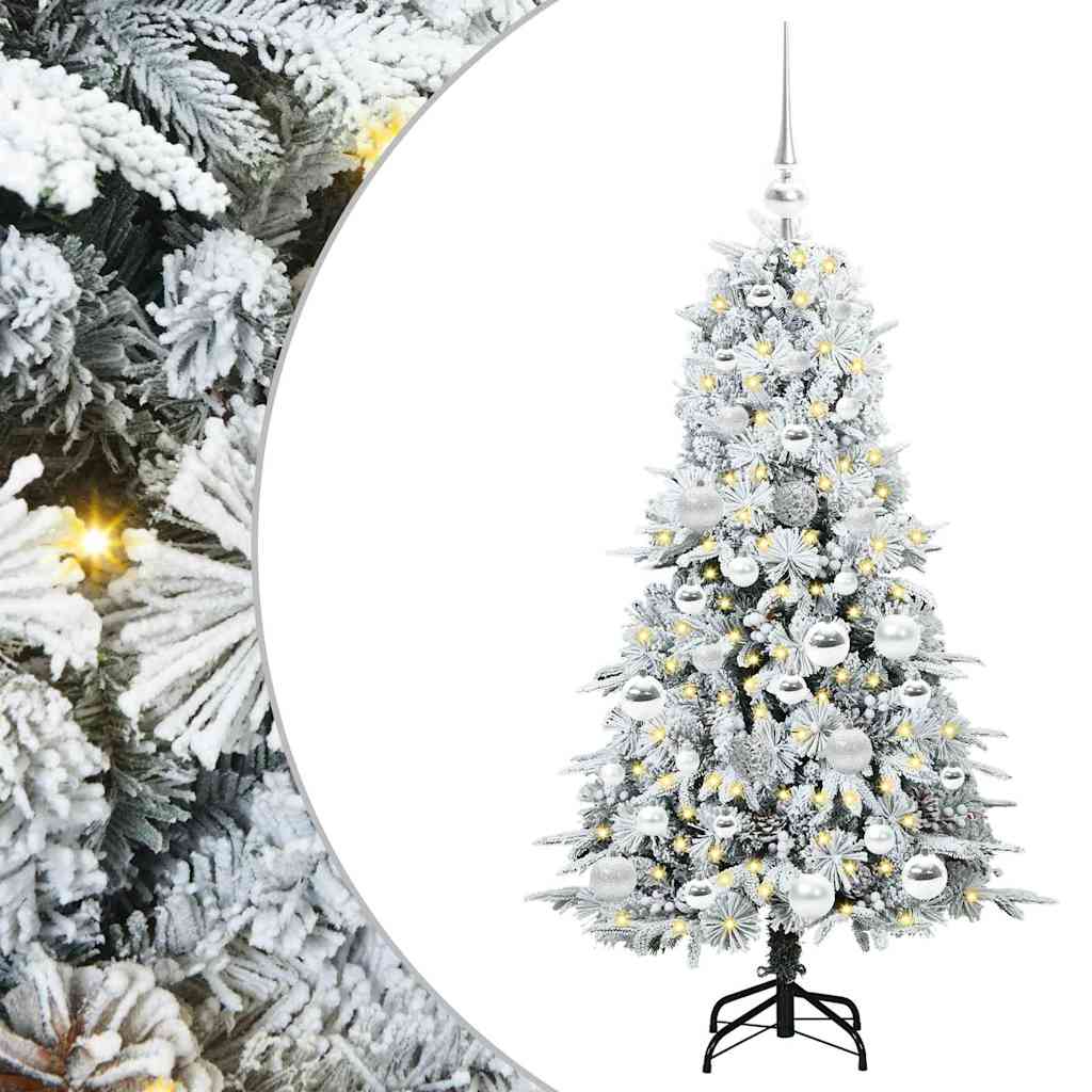 Kunstmatige Inklapbare Kerstboom Wit 120 cm PE en PVC is nu te koop bij PeponiXL, paradijselijk wonen!