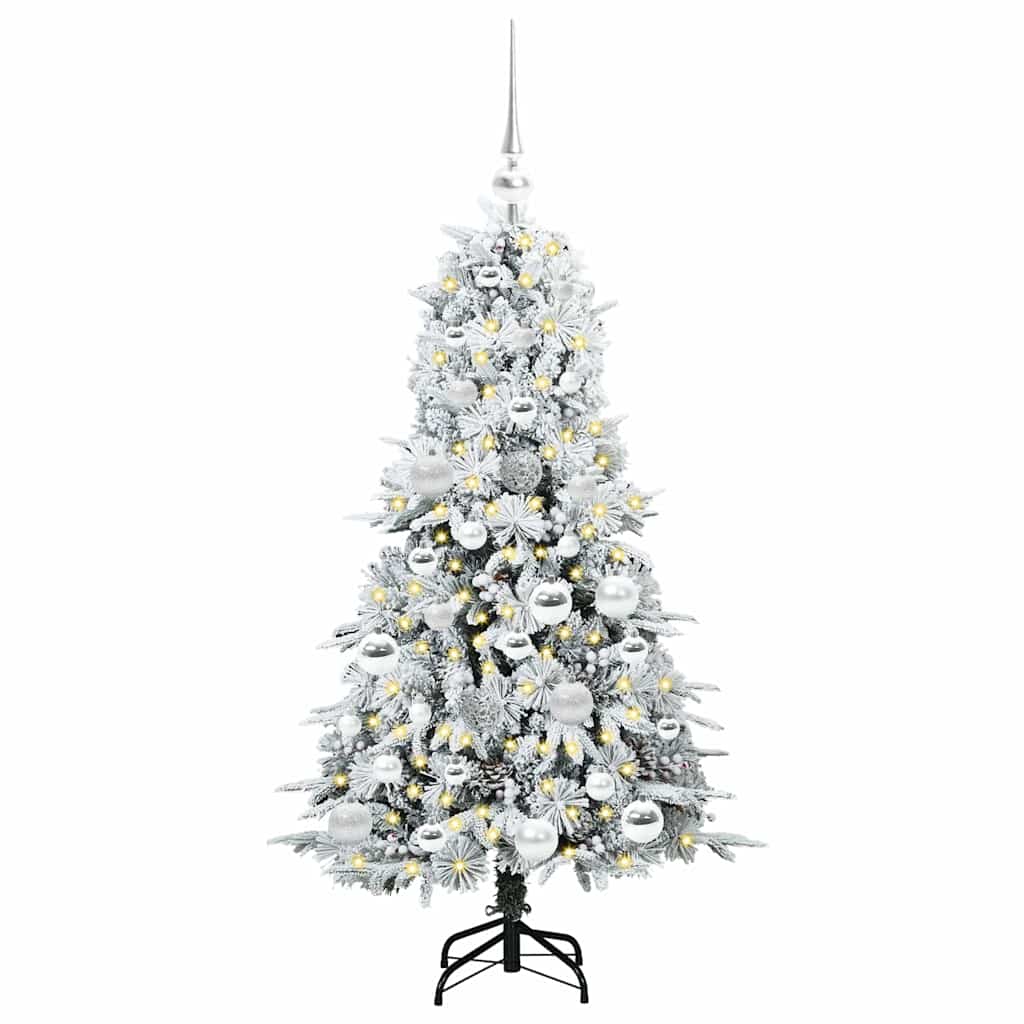 Kunstmatige Inklapbare Kerstboom Wit 120 cm PE en PVC is nu te koop bij PeponiXL, paradijselijk wonen!