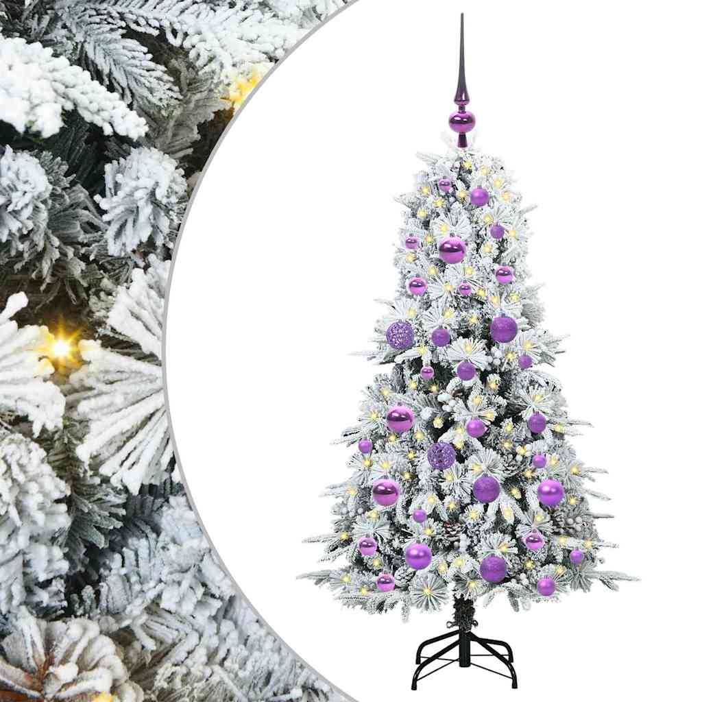 Kunstmatige Inklapbare Kerstboom Wit 120 cm PE en PVC is nu te koop bij PeponiXL, paradijselijk wonen!