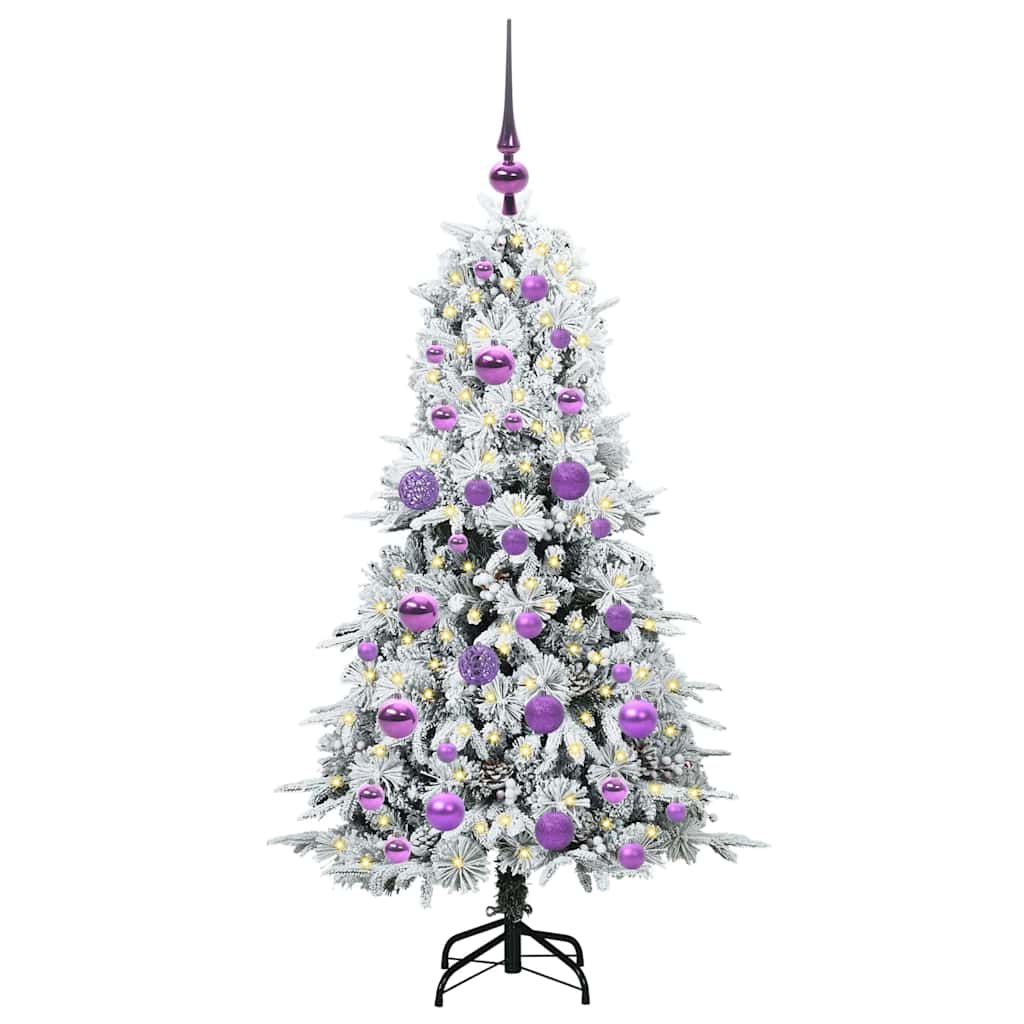 Kunstmatige Inklapbare Kerstboom Wit 120 cm PE en PVC is nu te koop bij PeponiXL, paradijselijk wonen!