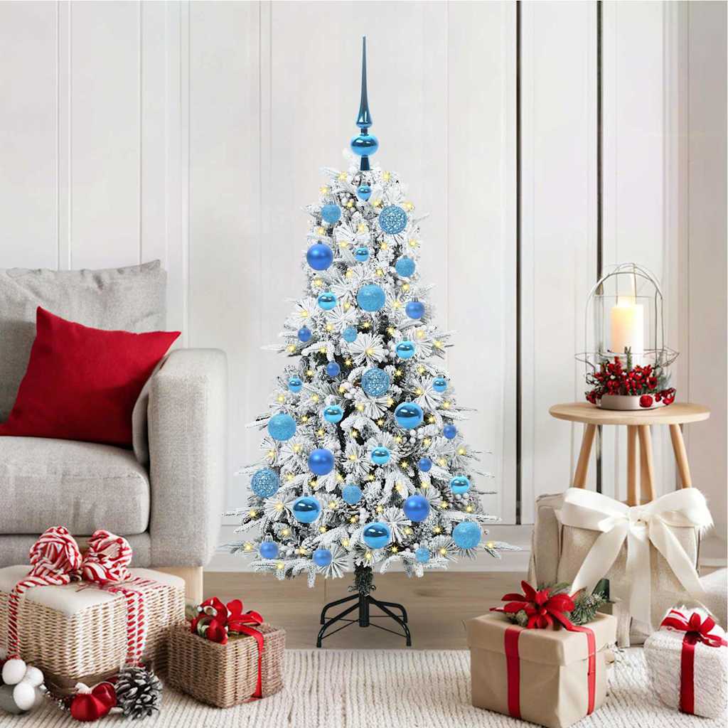 Kunstmatige Inklapbare Kerstboom Wit 120 cm PE en PVC is nu te koop bij PeponiXL, paradijselijk wonen!