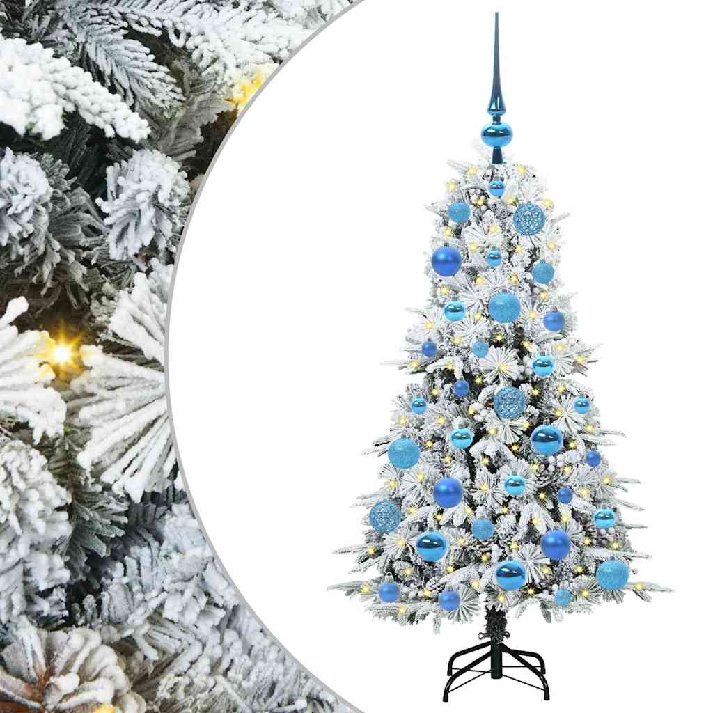 Kunstmatige Inklapbare Kerstboom Wit 120 cm PE en PVC is nu te koop bij PeponiXL, paradijselijk wonen!