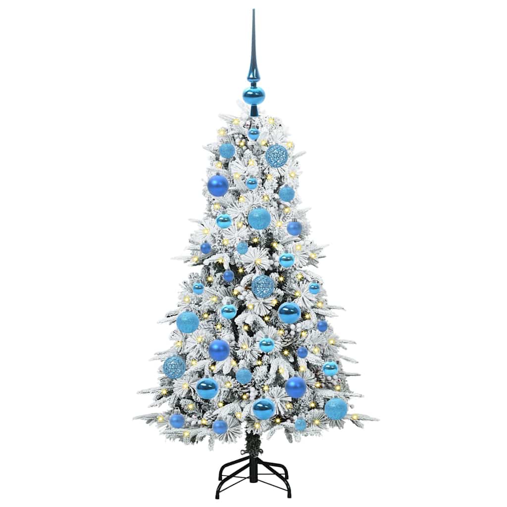 Kunstmatige Inklapbare Kerstboom Wit 120 cm PE en PVC is nu te koop bij PeponiXL, paradijselijk wonen!