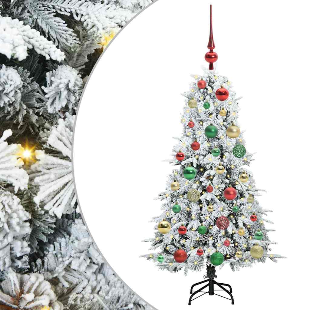 Kunstmatige Inklapbare Kerstboom Wit 120 cm PE en PVC is nu te koop bij PeponiXL, paradijselijk wonen!