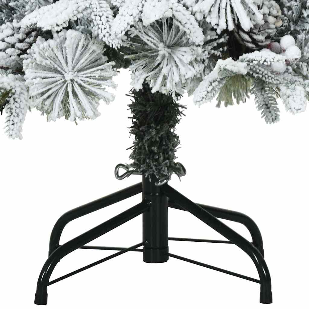 Kunstmatige Inklapbare Kerstboom Wit 150 cm PE en PVC is nu te koop bij PeponiXL, paradijselijk wonen!