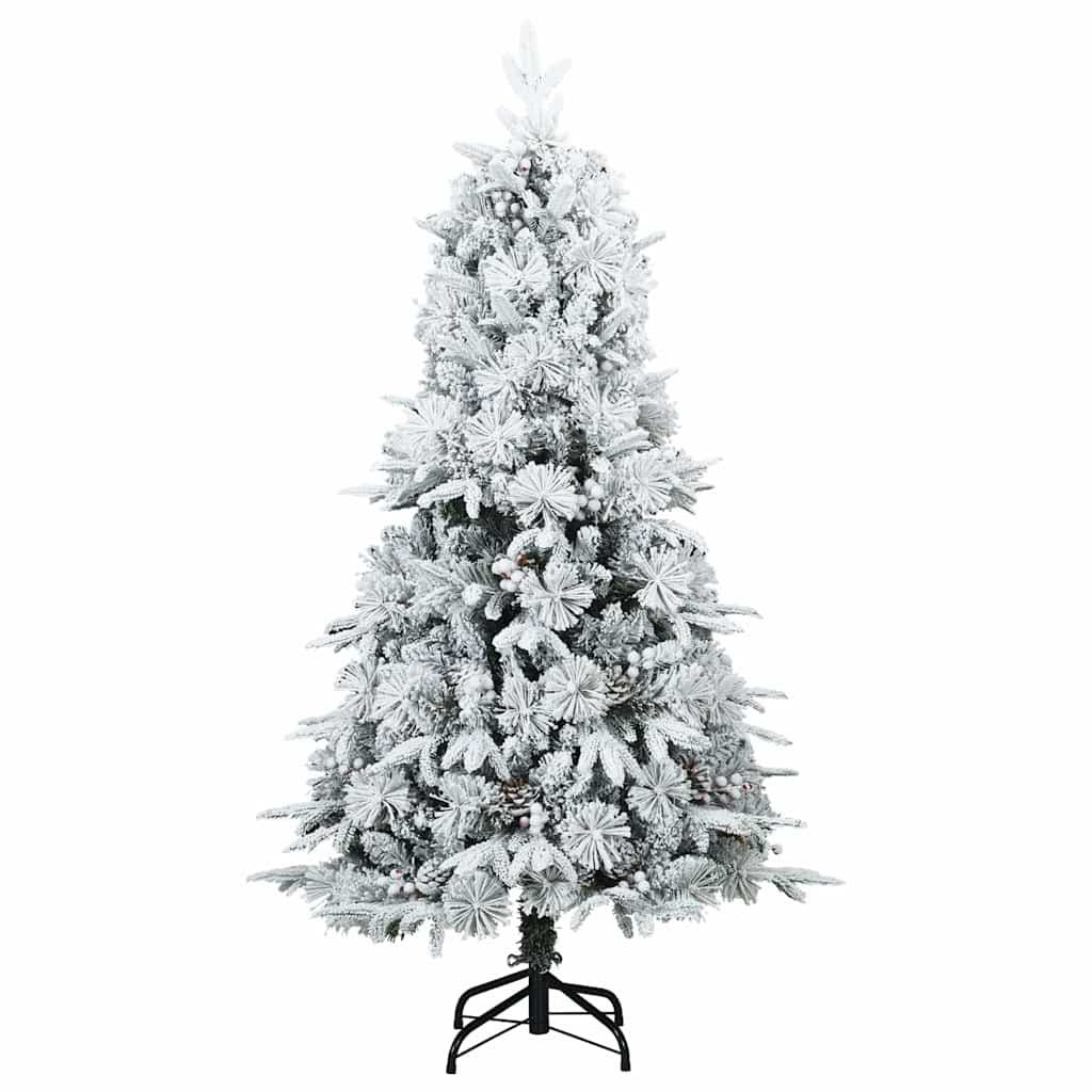 Kunstmatige Inklapbare Kerstboom Wit 150 cm PE en PVC is nu te koop bij PeponiXL, paradijselijk wonen!