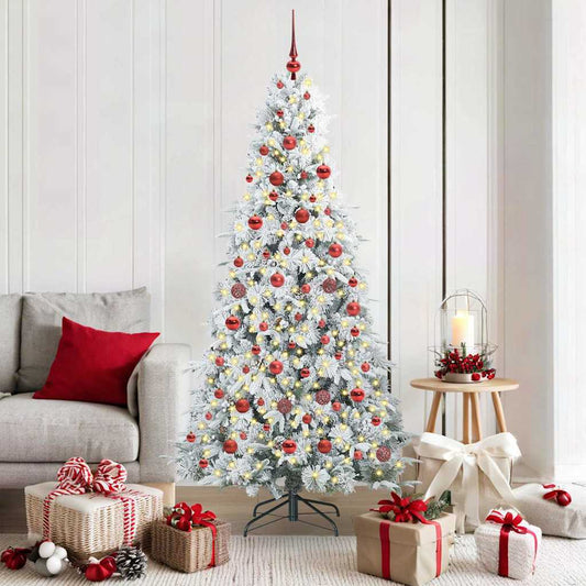Kunstmatige Inklapbare Kerstboom Wit 180 cm PE en PVC is nu te koop bij PeponiXL, paradijselijk wonen!