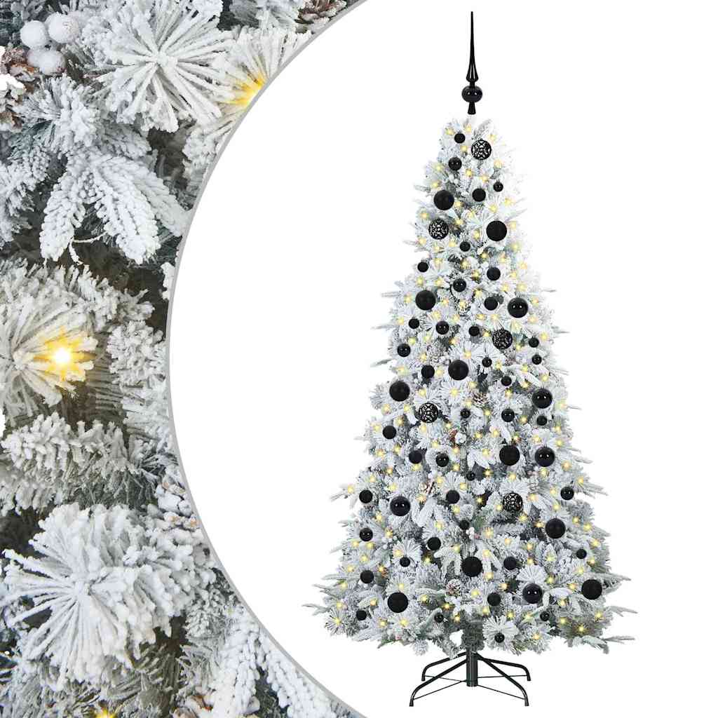 Kunstmatige Inklapbare Kerstboom Wit 180 cm PE en PVC is nu te koop bij PeponiXL, paradijselijk wonen!